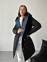 Женская двусторонняя зимняя куртка, фото 2
