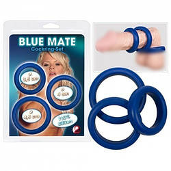 Ерекційні кільця 3 blue silicone rings