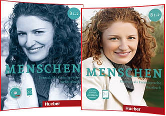 Menschen B1.2. Kursbuch+Arbeitsbuch. Комплект книг з німецької мови. Підручник+Зошит. Hueber