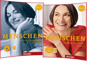 Menschen B1.1. Kursbuch+Arbeitsbuch. Комплект книг з німецької мови. Підручник+Зошит. Hueber