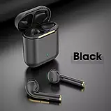 Навушники бездротові J18 Bluetooth Black з зарядним кейсом, фото 9