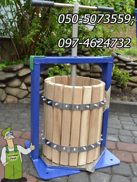 Деревянный пресс для сока на 20 литров - фото 2 - id-p22364007