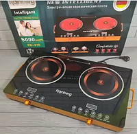Електрична плита, настільна на 2 конфорки 5000 W Rainberg RB-816, Електроплита інфрачервона