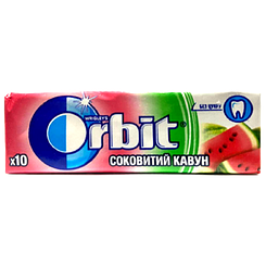 Жувальна гумка кавун (без цукру) Орбіт Orbit watermelon 14g 30шт/пач (Код: 00-00013045)