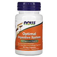 Пробиотики и пребиотики NOW Optimal Digestive System, 90 вегакапсул