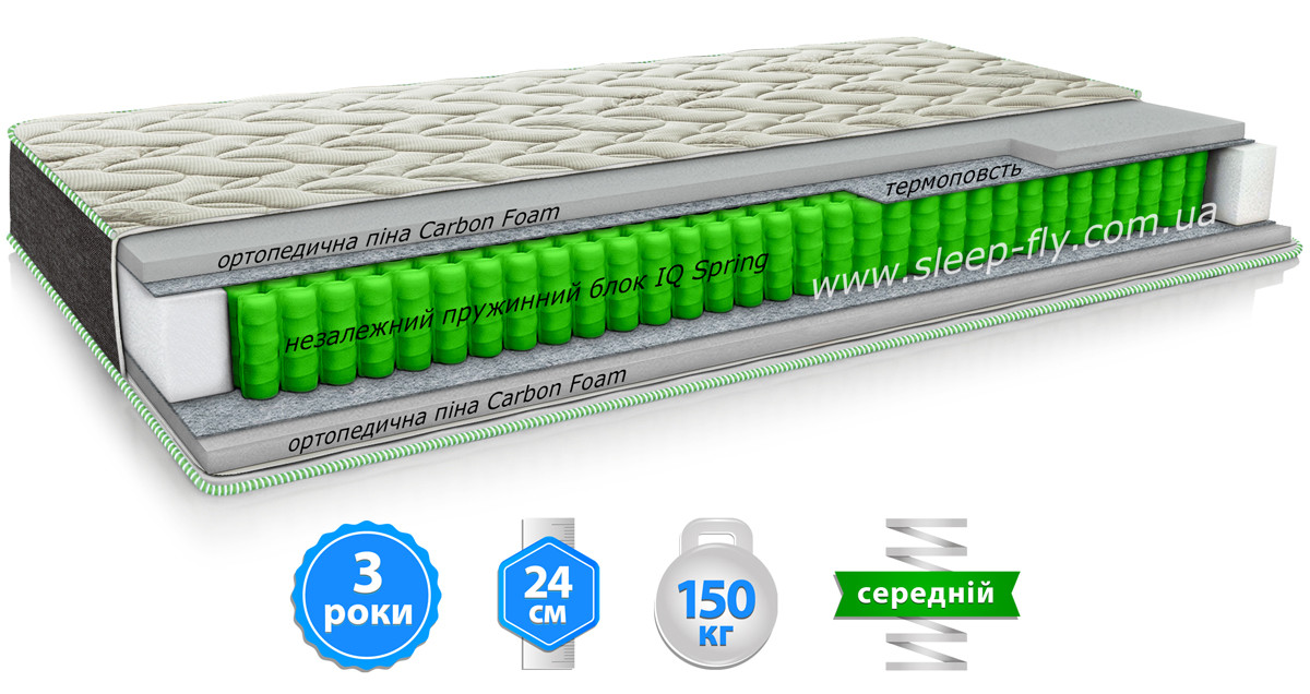 Матрац Epsilon/Епсилон Sleep&Fly Organic