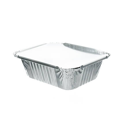 Кришка для контейнера алюмінієвого R46L 470мл. 147/122 (100шт.) 22уп/ящ., фото 2