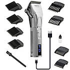 Машинка для стрижки Camry CR 2835s - 100Вт, 8 насадок, титаново-керамічне лезо, 2 швидкості, LCD-дисплей, фото 7