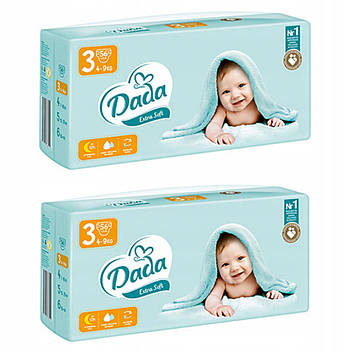 Підгузники Dada Extra Care 3 (4-9 кг) 112 шт