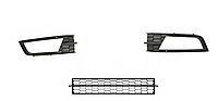 Решетка бампера (комплект) Шкода Октавия - Skoda Octavia 2013-2017