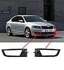 Решітка бампера (комплект) Шкода Октавія - Skoda Octavia 2013-2017, фото 6