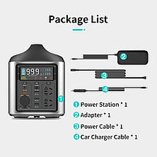 Зарядна станція KEPWORTH 740 Wh Portable Power Station (чистый синус), фото 4
