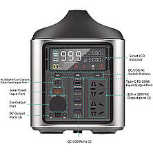 Зарядна станція KEPWORTH 740 Wh Portable Power Station (чистый синус), фото 3