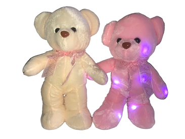 Світиться Тедді ведмедик 38 (рожевий, персиковий)