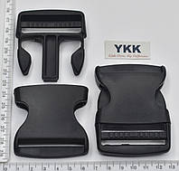 Карабин фастекс пластм под тесьму шир 38мм суперпрочный YKK черная уп=10шт