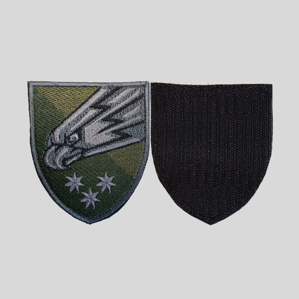 Шеврон 25 Окремої повітрянодесантної бригади "Січеславська" (25 ОПДБр) на липучці (захисний)