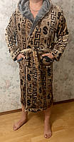Халат домашній/банний махровий чоловічий р.44/46,46/48,50/52,54/56,58,Доставка НП,Укрпошта,Розетка