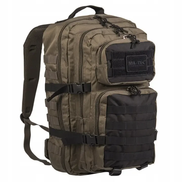 Тактичний рюкзак Mil-Tec Assault L Green / Black 20 л. 14002101