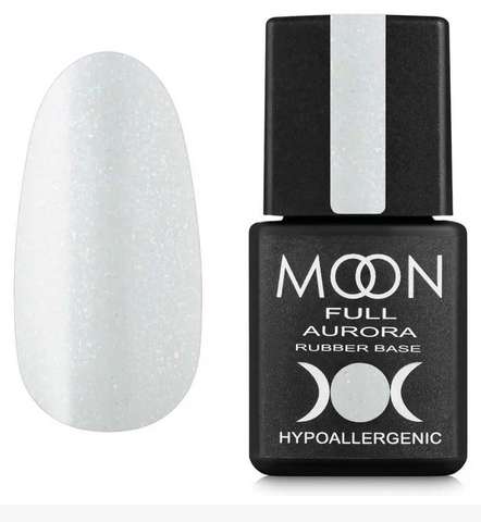 MOON FULL AURORA Shimer Rubber Base, 8 ml №2001