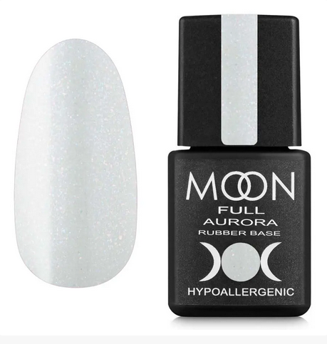 MOON FULL AURORA Shimer Rubber Base, 8 ml №2003