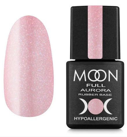 MOON FULL AURORA Shimer Rubber Base, 8 ml №2005