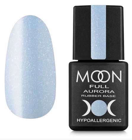 MOON FULL AURORA Shimer Rubber Base, 8 ml №2009