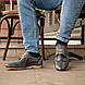 Сірі чоловічі туфлі броги 42 розмір, фото 4