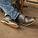 Сірі чоловічі туфлі броги 42 розмір, фото 6