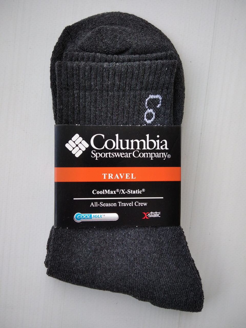 Шкарпетки чоловічі термо на махрі Travel Coolmax темно сірий 42-45