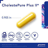 Чистий холестерин, CholestePure Plus, Pure Encapsulations, 120 Caplique Capsules BX761, фото 4