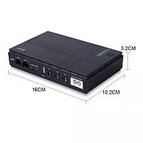 ДБЖ безперебійник для роутера, оптики DC1018P WI-FI 12V-9V-5V, 1 A, USB 5V-1A, фото 6