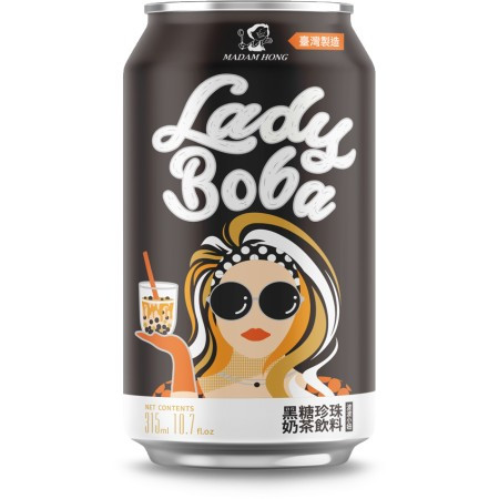 Напій Lady Boba Brown Sugar Bubble Tea 315 ml