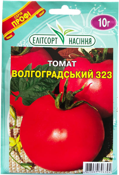 Насіння низькорослих томатів Волгоградський 323 10 г ранньостиглий