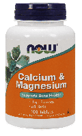 Кальцій та магній, Calcium & Magnesium, Now Foods, 100 таблеток