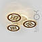 Люстра світлодіодна з пультом V K39928/3+1 WT+gold, фото 4