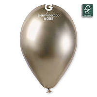 Латексна кулька хром просекко 13" / 85 / 33см Shiny Prosecco Gemar