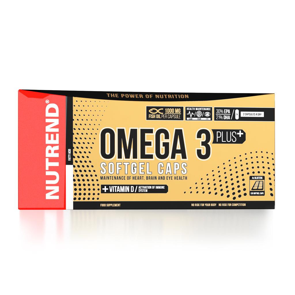Жирні кислоти Омега-3 Omega 3 plus Softgel Caps (120 капс.) Nutrend