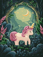 Розмальовка по цифрам Ідейка Дивовижний одноріг ©Elena Schweitzer (KHO4394) 30 х 40 см