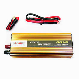 12V 220V 2000W Перетворювач напруги 5 Core потужний автомобільний інвертор