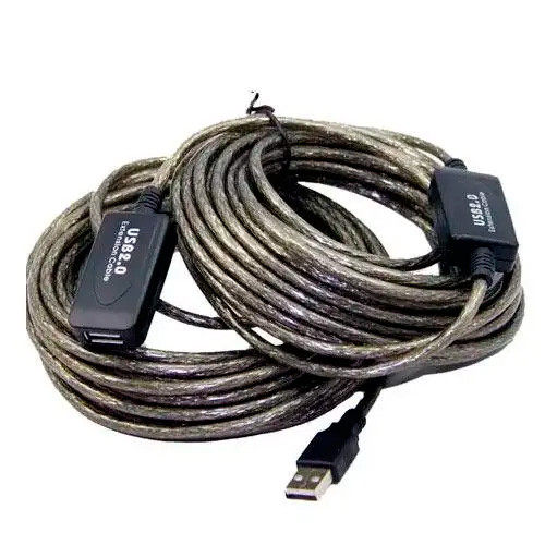 USB 2.0 подовжувач активний репітер, кабель AM-AF, 15м