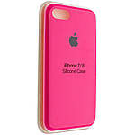 Чохол Silicone case iPhone 7, 8, SE 2020 Shiny Pink