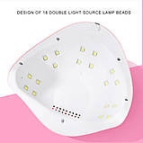 Стартовий набір для манікюру з лаками. Набір для нарощування нігтів. Набір для гель-лаку з лампою, фото 6