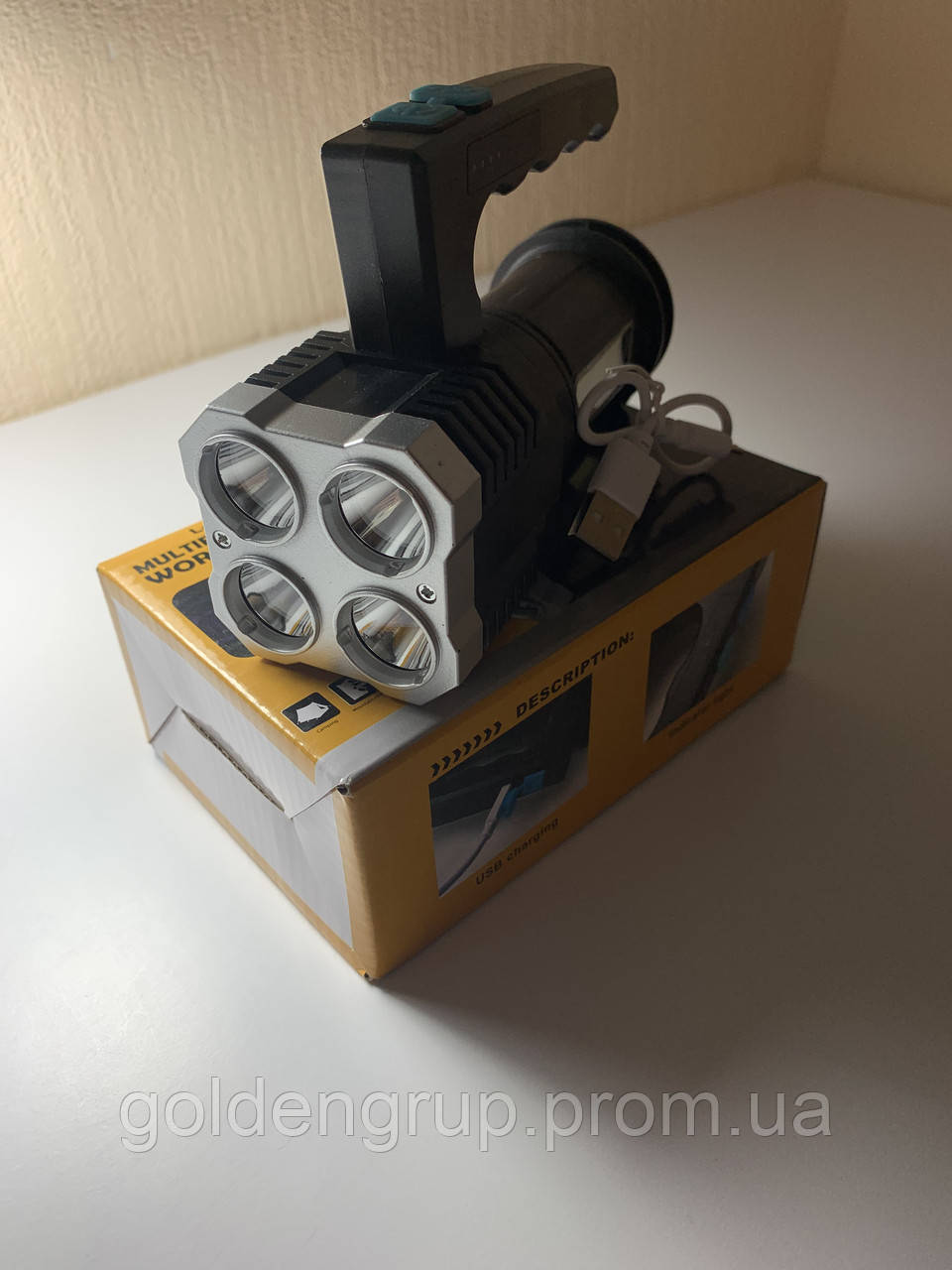 Ручной фонарь на аккумуляторе L-20 (ID#1737776050), цена: 525 ₴, купить ...