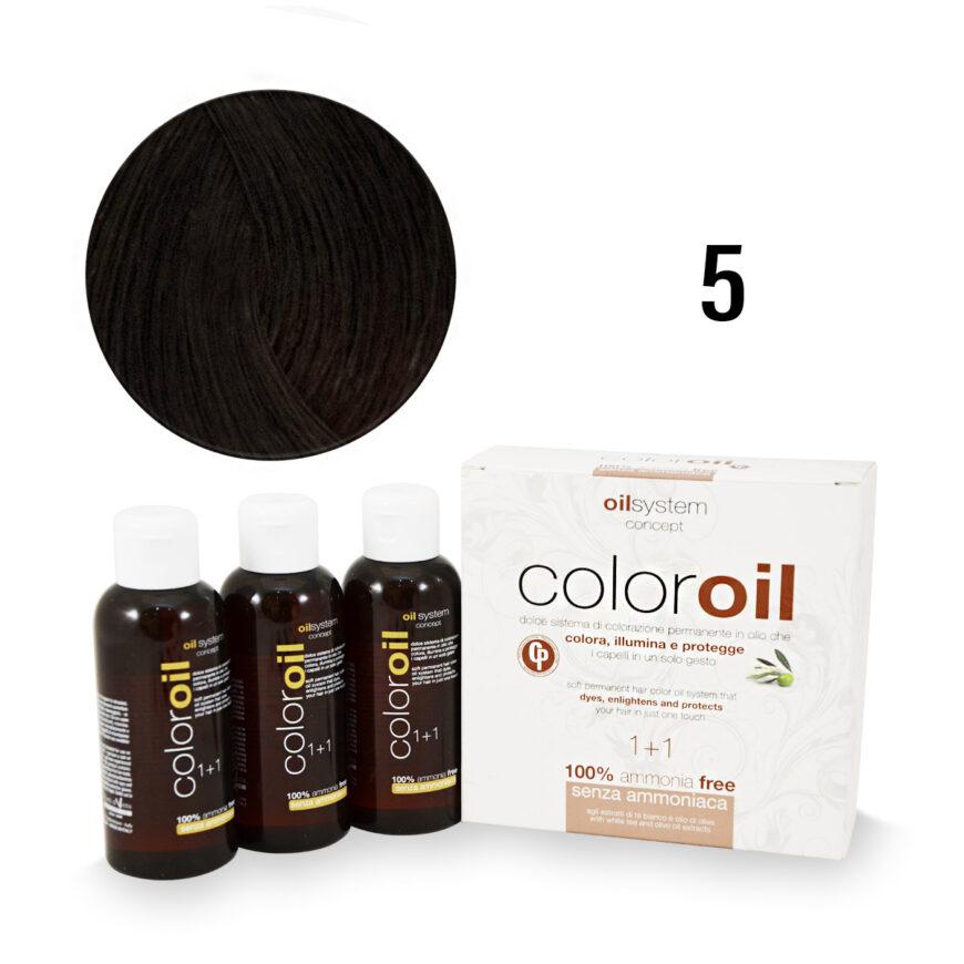 Color Oil Фарба для волосся безаміачна 5 Світло-каштановий