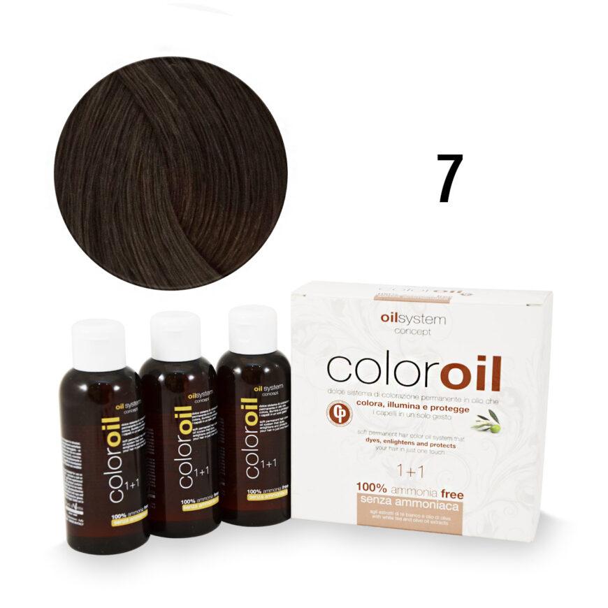 Color Oil Фарба для волосся безаміачна 7 Блондин