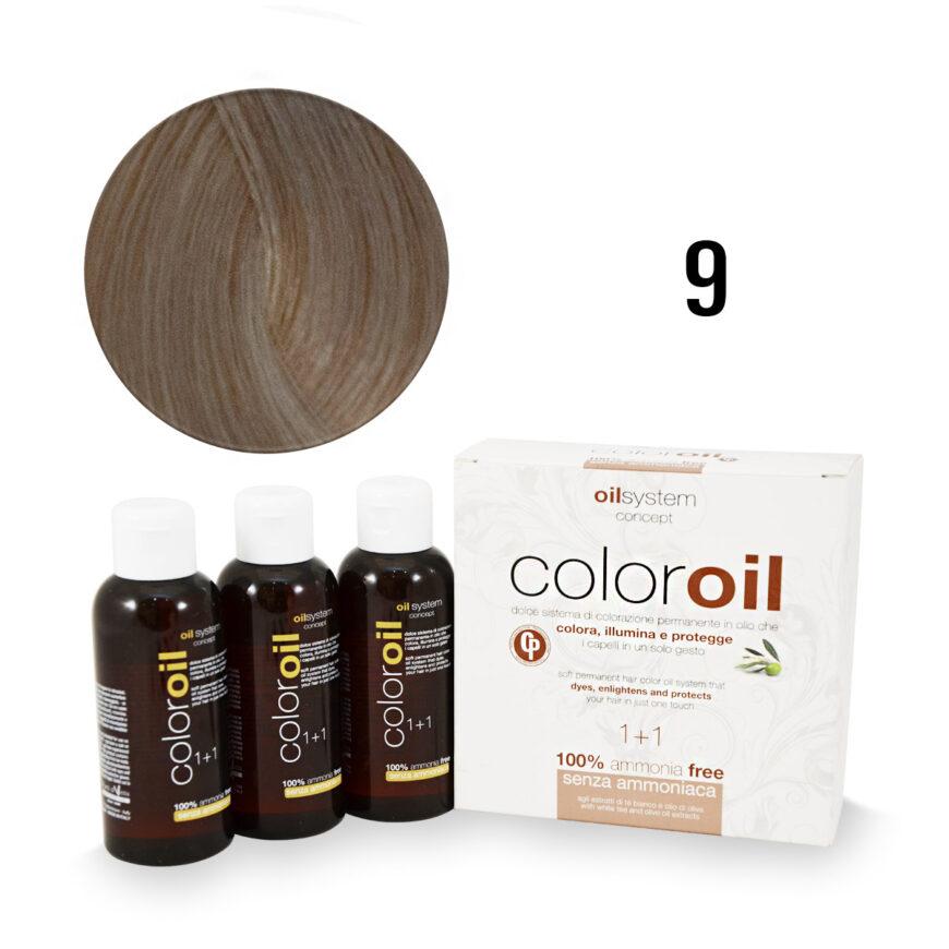 Color Oil Фарба для волосся безаміачна 9 Дуже світлий блондин