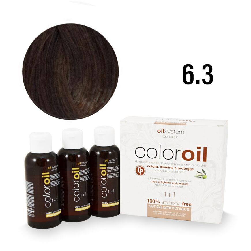 Color Oil Фарба для волосся безаміачна 6.3 Темно-золотистий блондин
