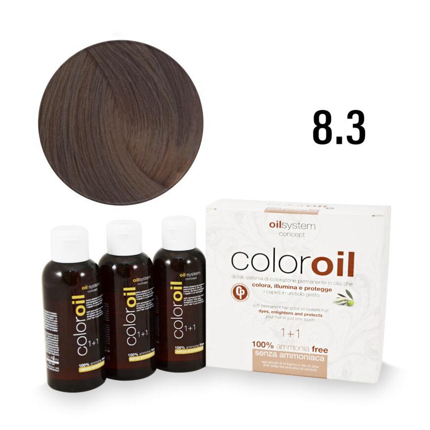 Color Oil Фарба для волосся безаміачна 8.3 Світло-золотистий блондин