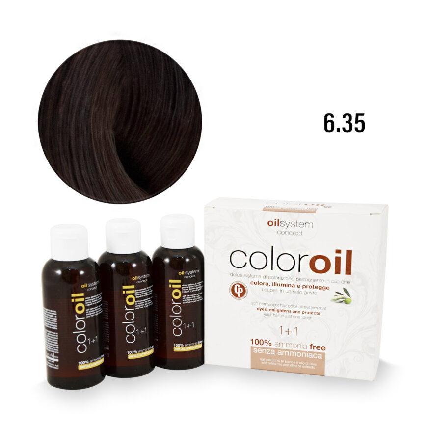Color Oil Фарба для волосся безаміачна 6.35 Горіх