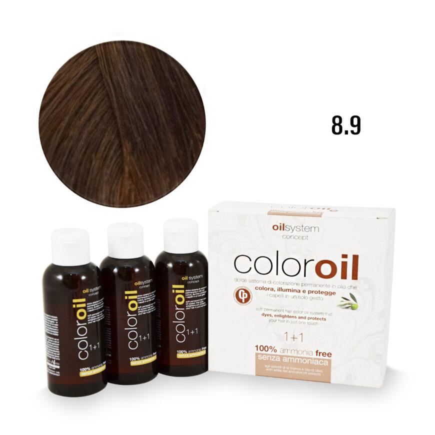 Color Oil Фарба для волосся безаміачна 8.9 Світлий тропічний блондин